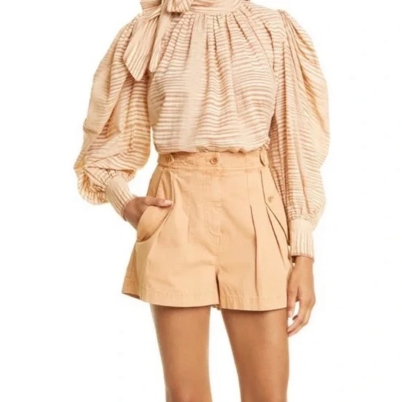 Ulla Johnson Pants - Ulla Johnson Riley Cotton Shorts - Terracotta